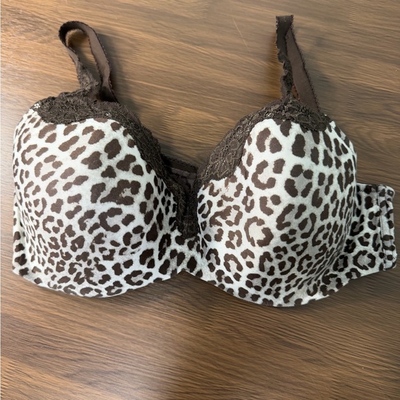 Le Mystere Other - Le Mystere Brown Leopard Print Lace Tisha Bra Sz 40D